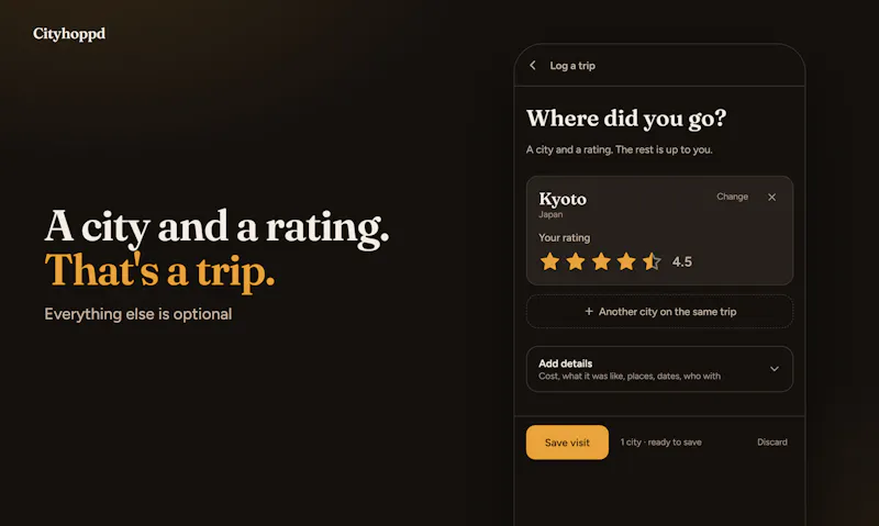 Cityhoppd screenshot 3