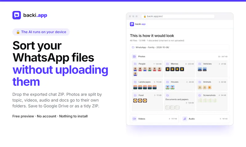 backi.app screenshot 2