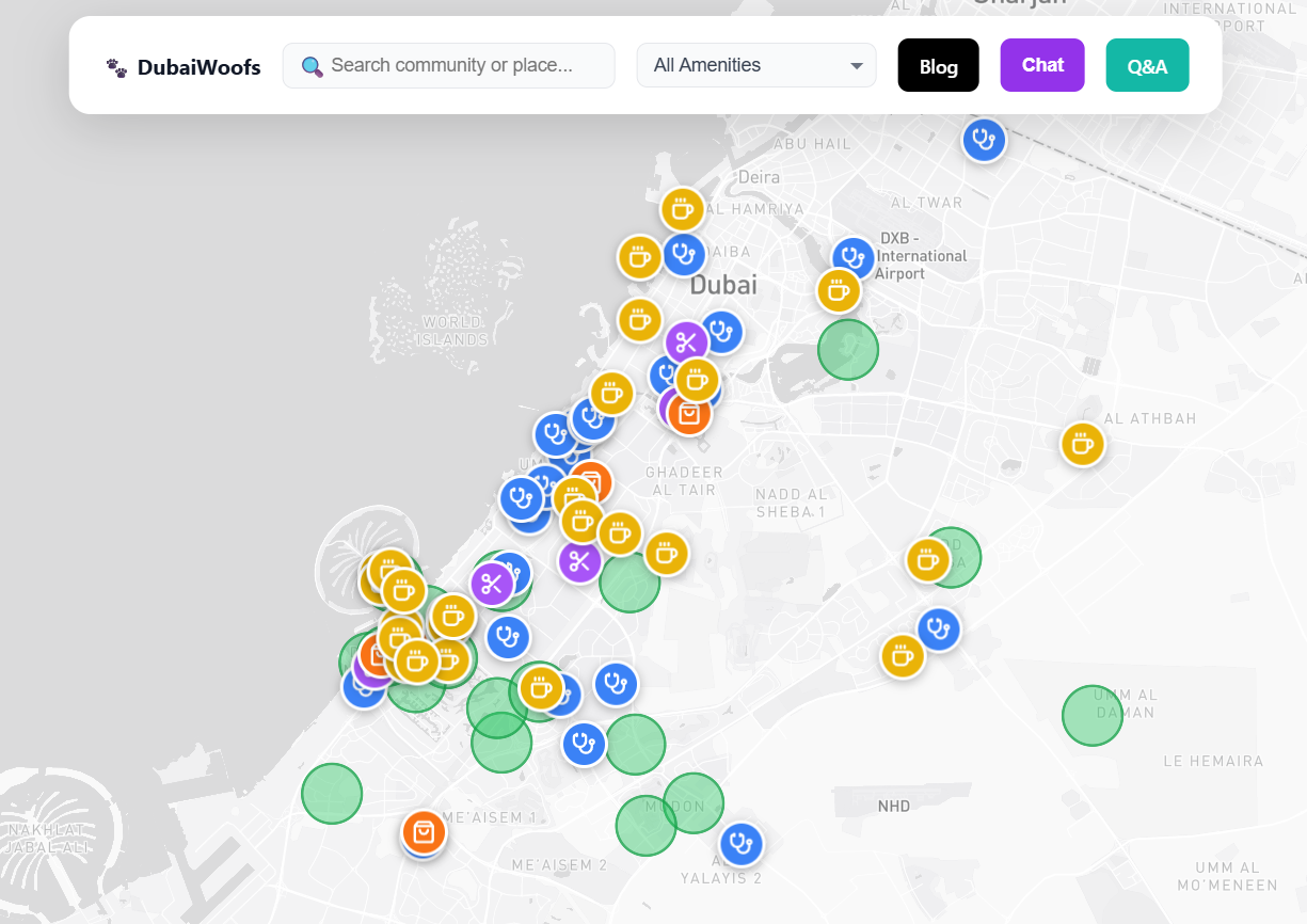 DubaiWoofs - Screenshot 2 showing product features and functionality