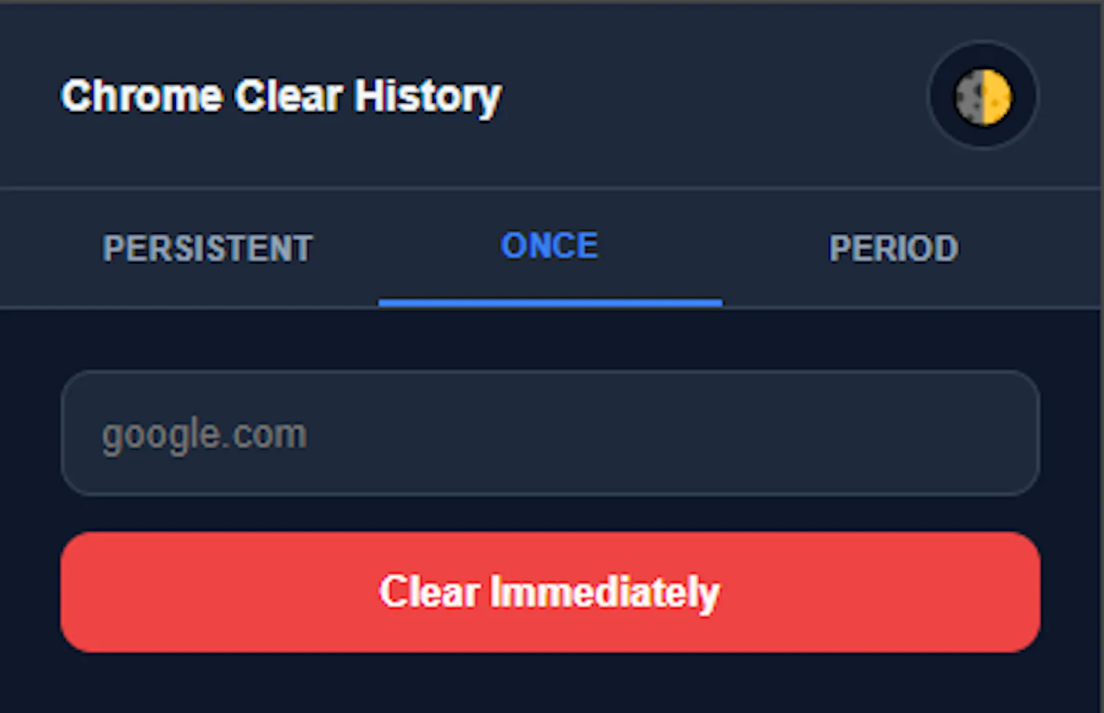 Chrome Clear History screenshot 1