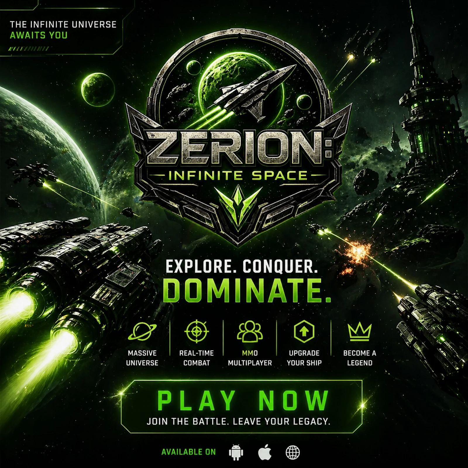 Zerion: Infinite Space screenshot 1