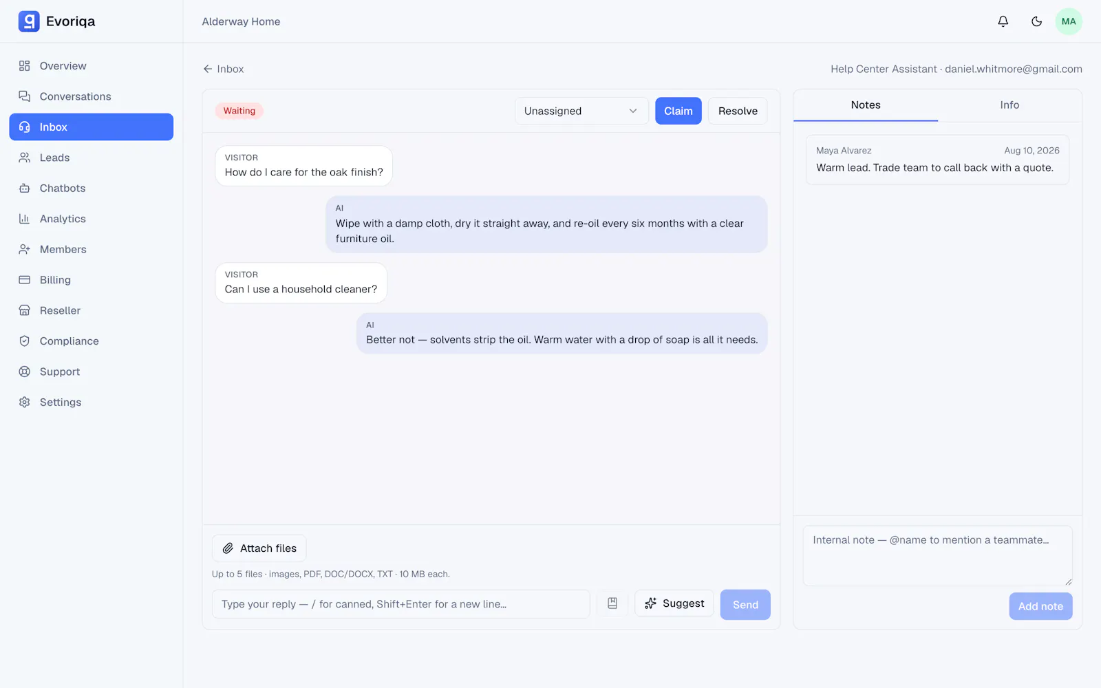 Evoriqa screenshot 5
