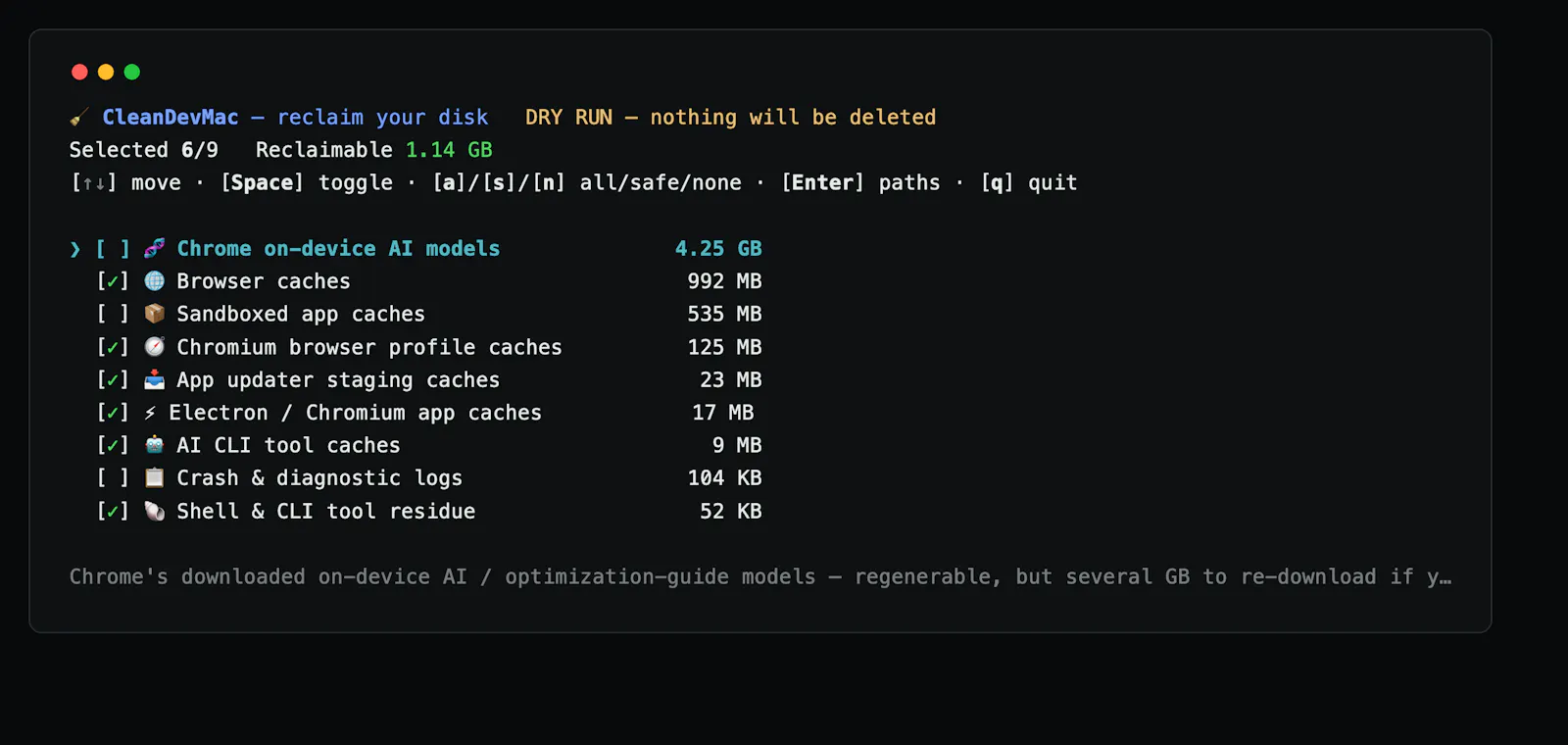CleanDevMac screenshot 2