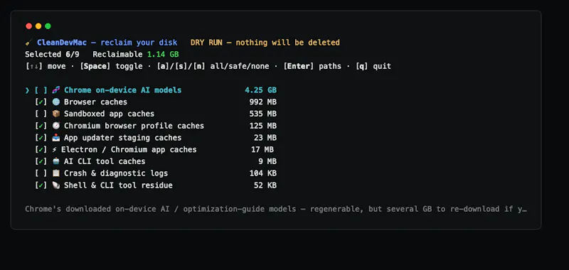 CleanDevMac screenshot 2