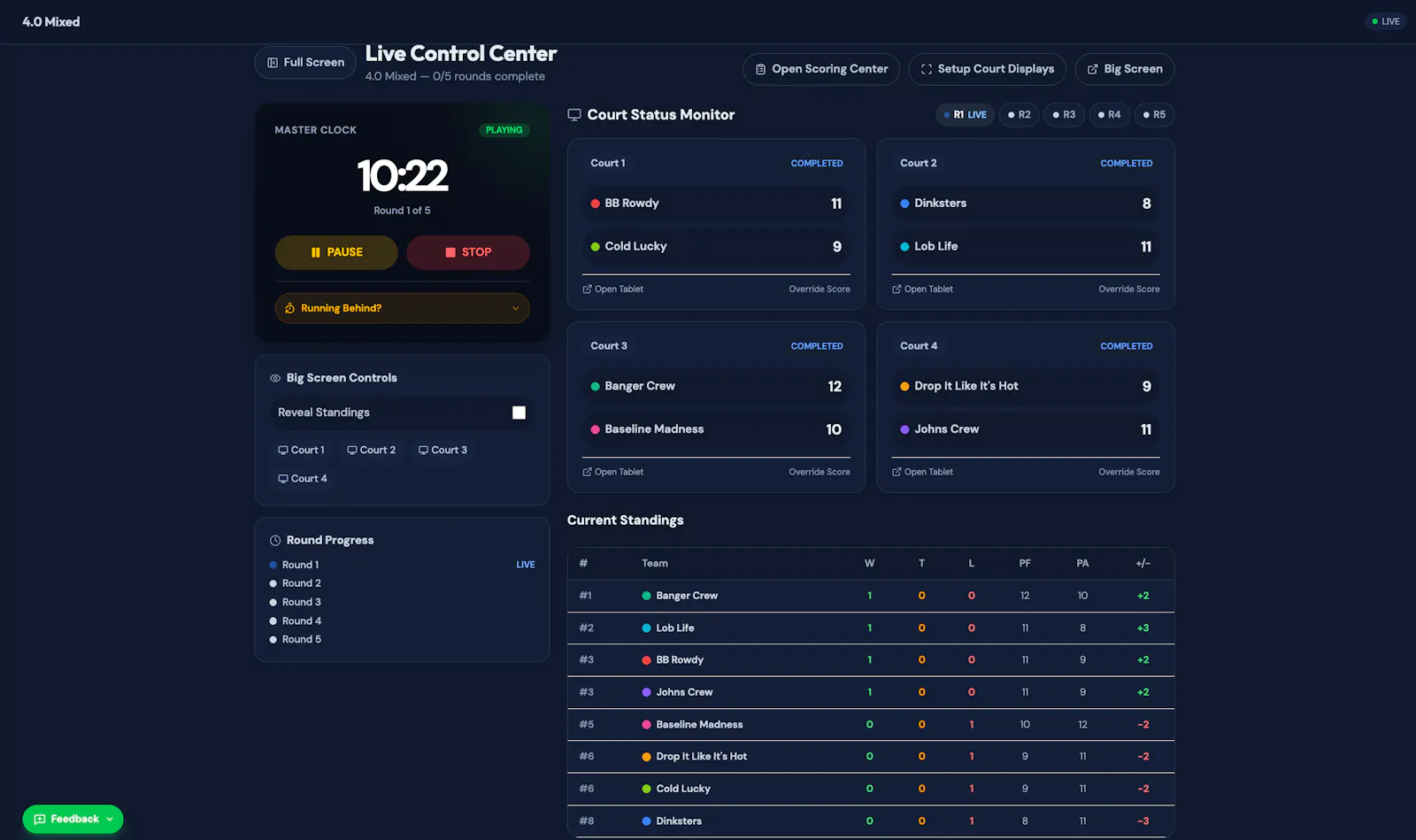 TournamentSimple — Pickleball Software screenshot 4