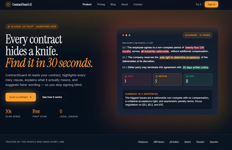ContractGuard AI screenshot 1