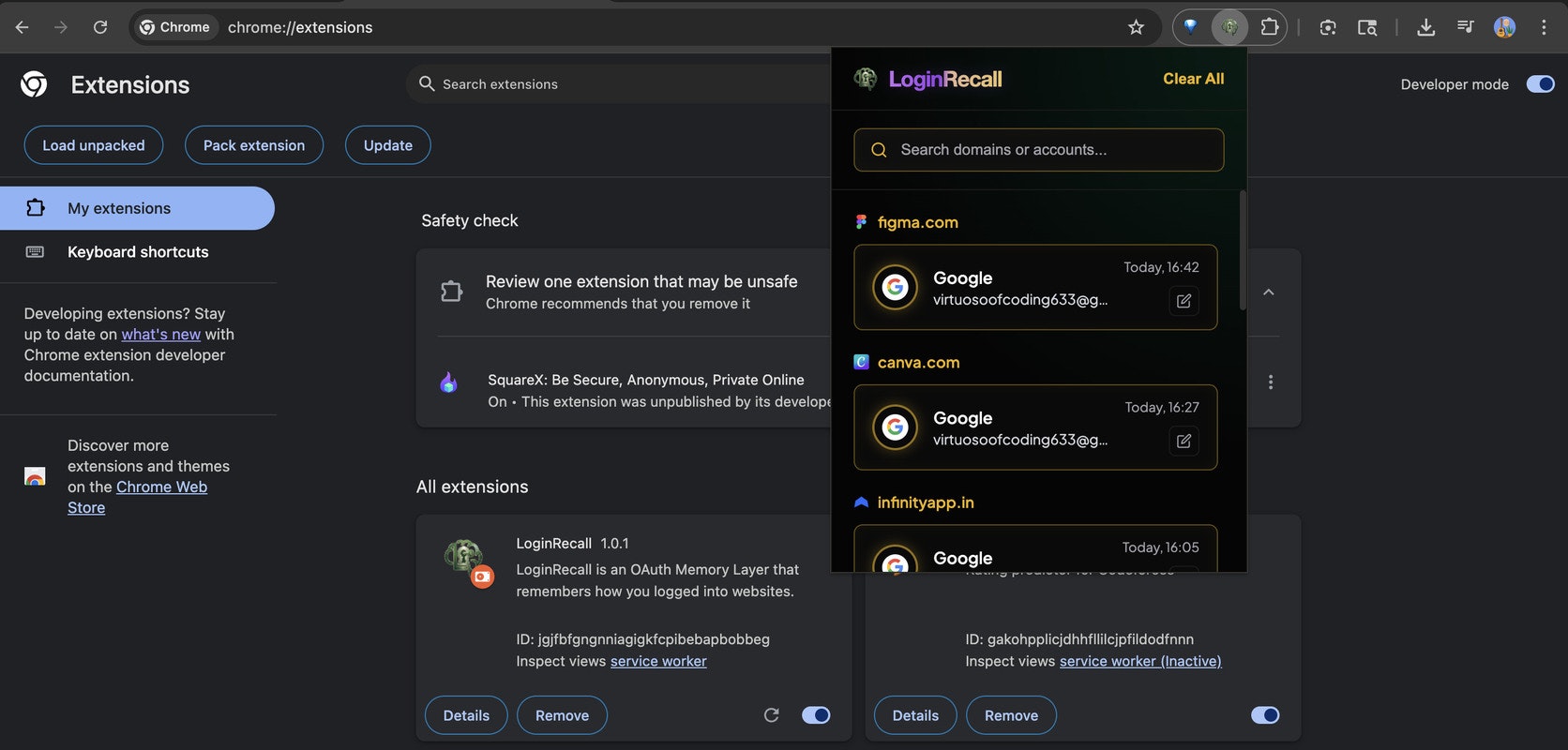 LoginRecall gallery image
