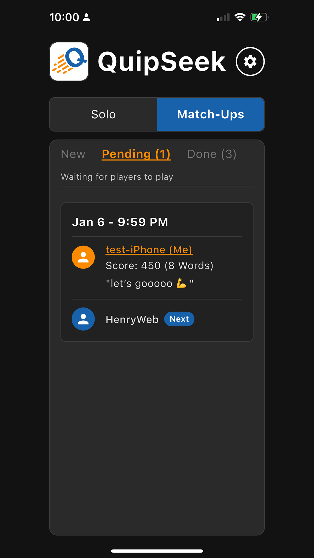 QuipSeek - Screenshot 2 showing product features and functionality