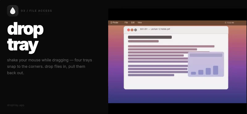 DropTray screenshot 2