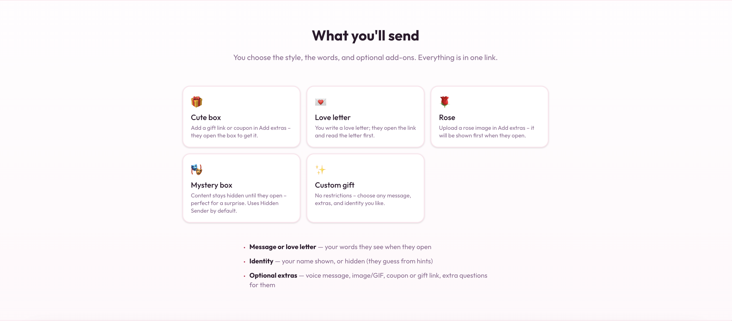 Be My Valentine - Screenshot 4 showing product features and functionality
