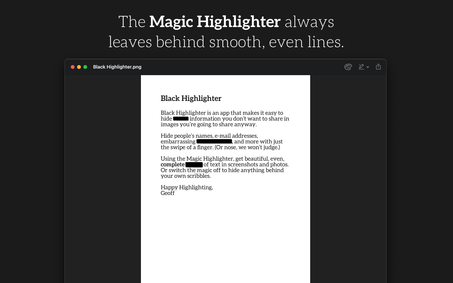 Black Highlighter gallery image