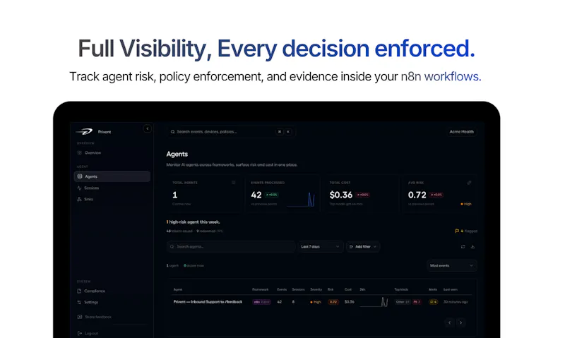 Privent 2.0 screenshot 2