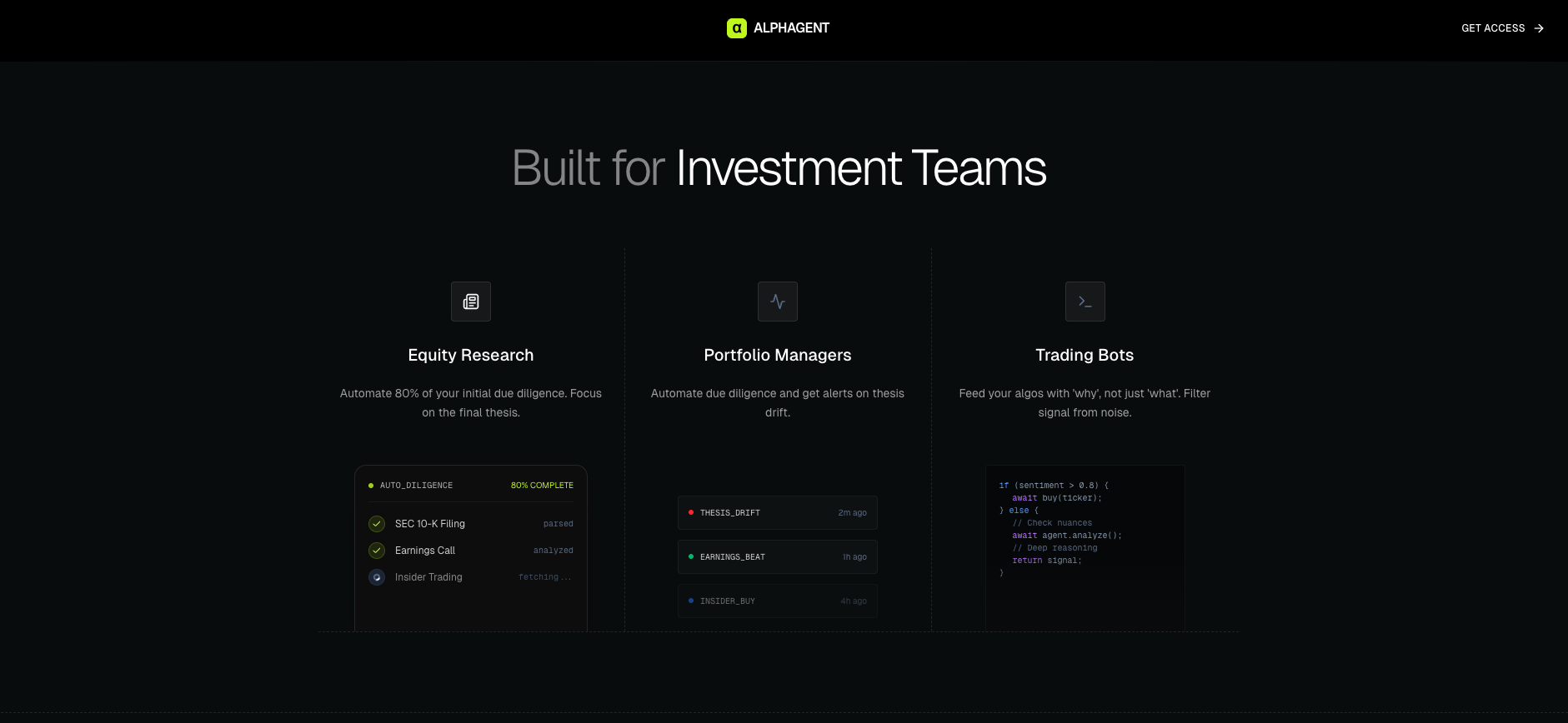 Alphagent gallery image