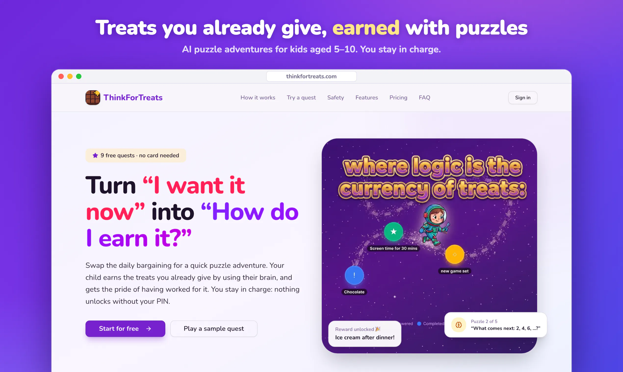 ThinkForTreats 截图 1