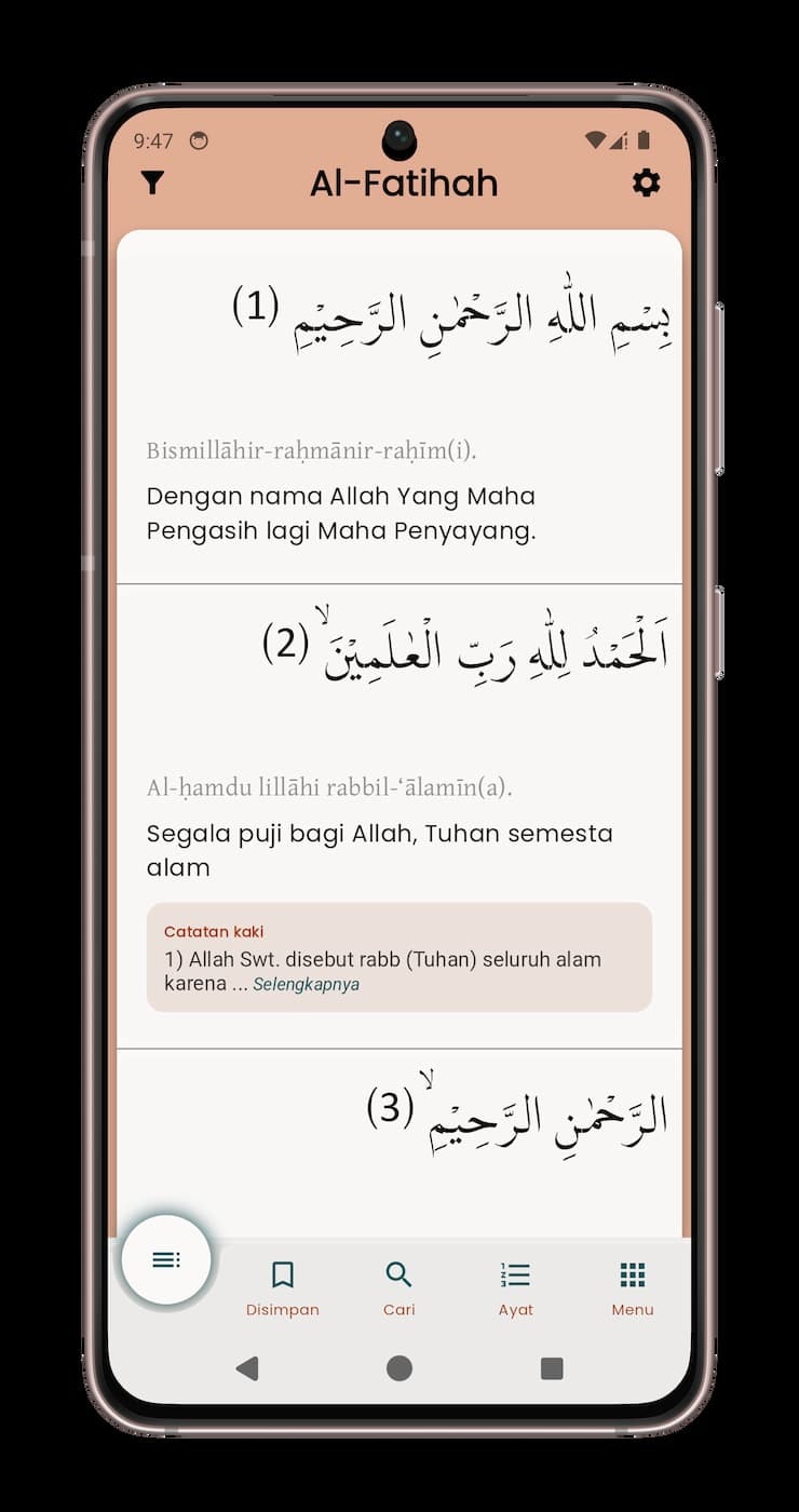 FastiQuran - Main screenshot showing features and interface