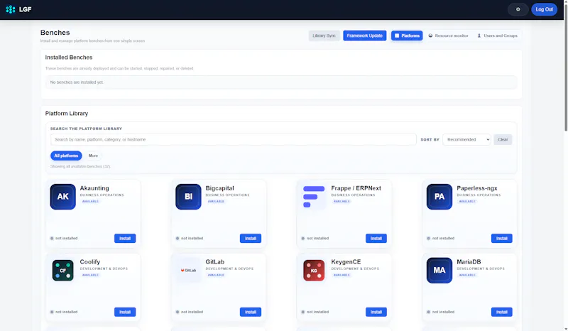 LGF — Your infrastructure. Your rules. screenshot 3