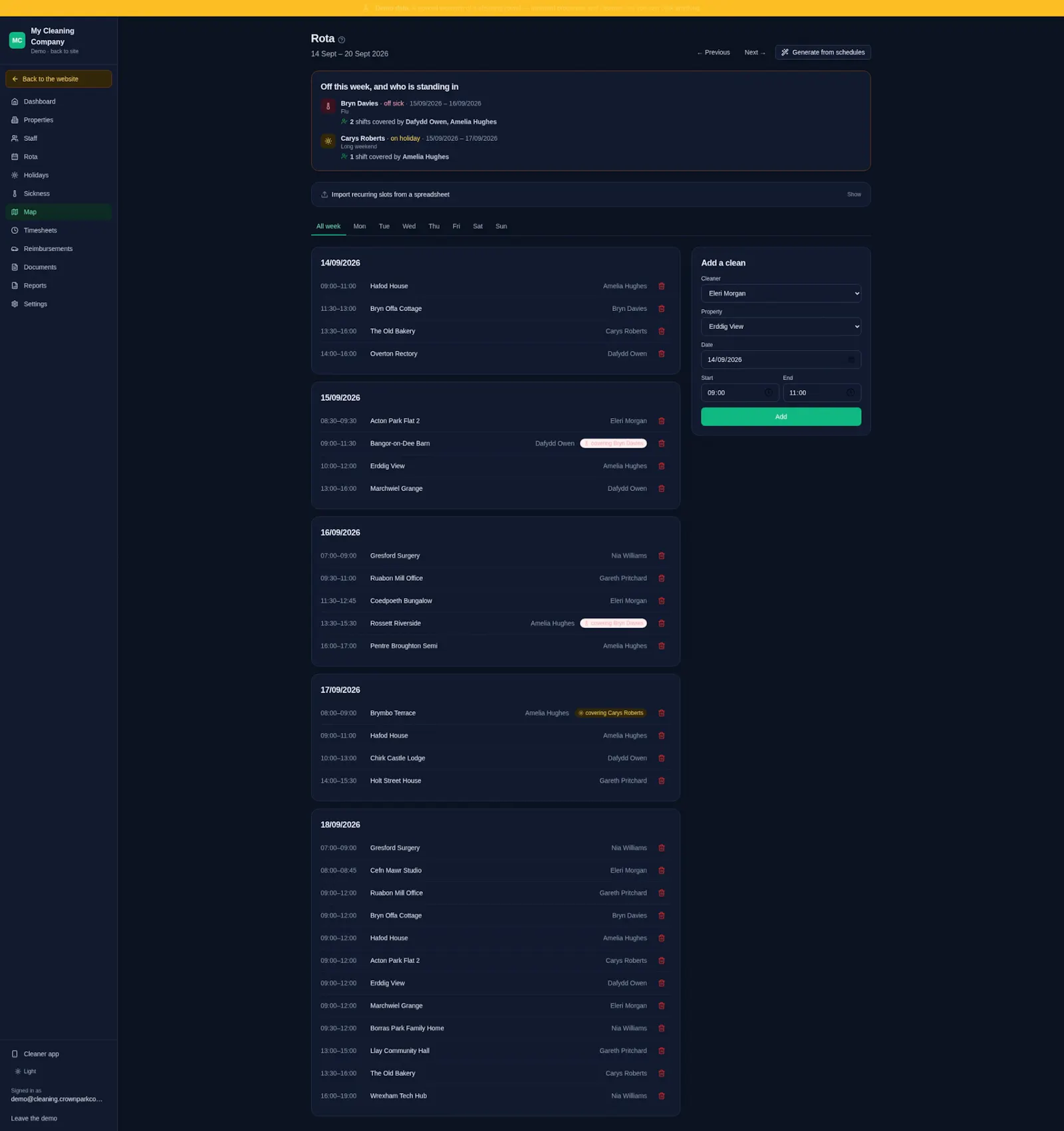 My Cleaning Company screenshot 3