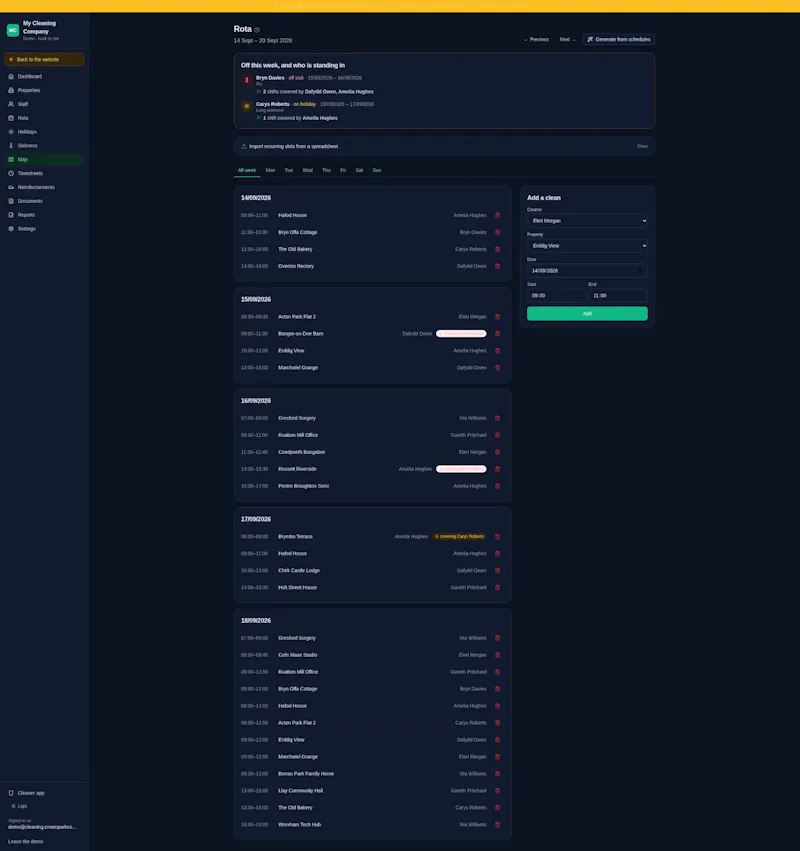 My Cleaning Company screenshot 3