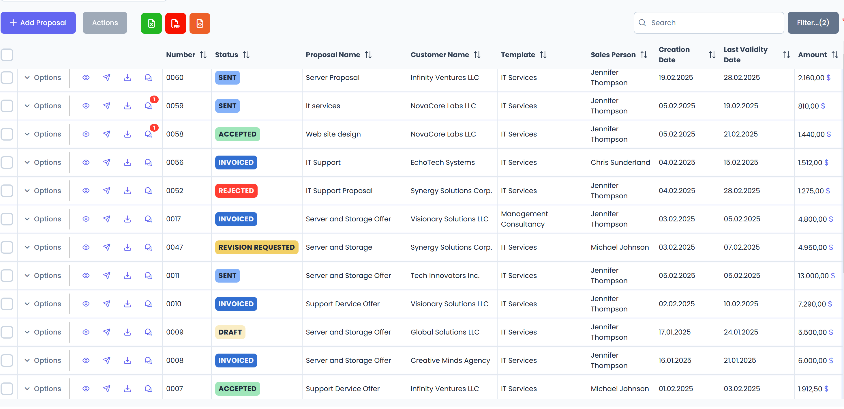 Proposal CRM gallery image