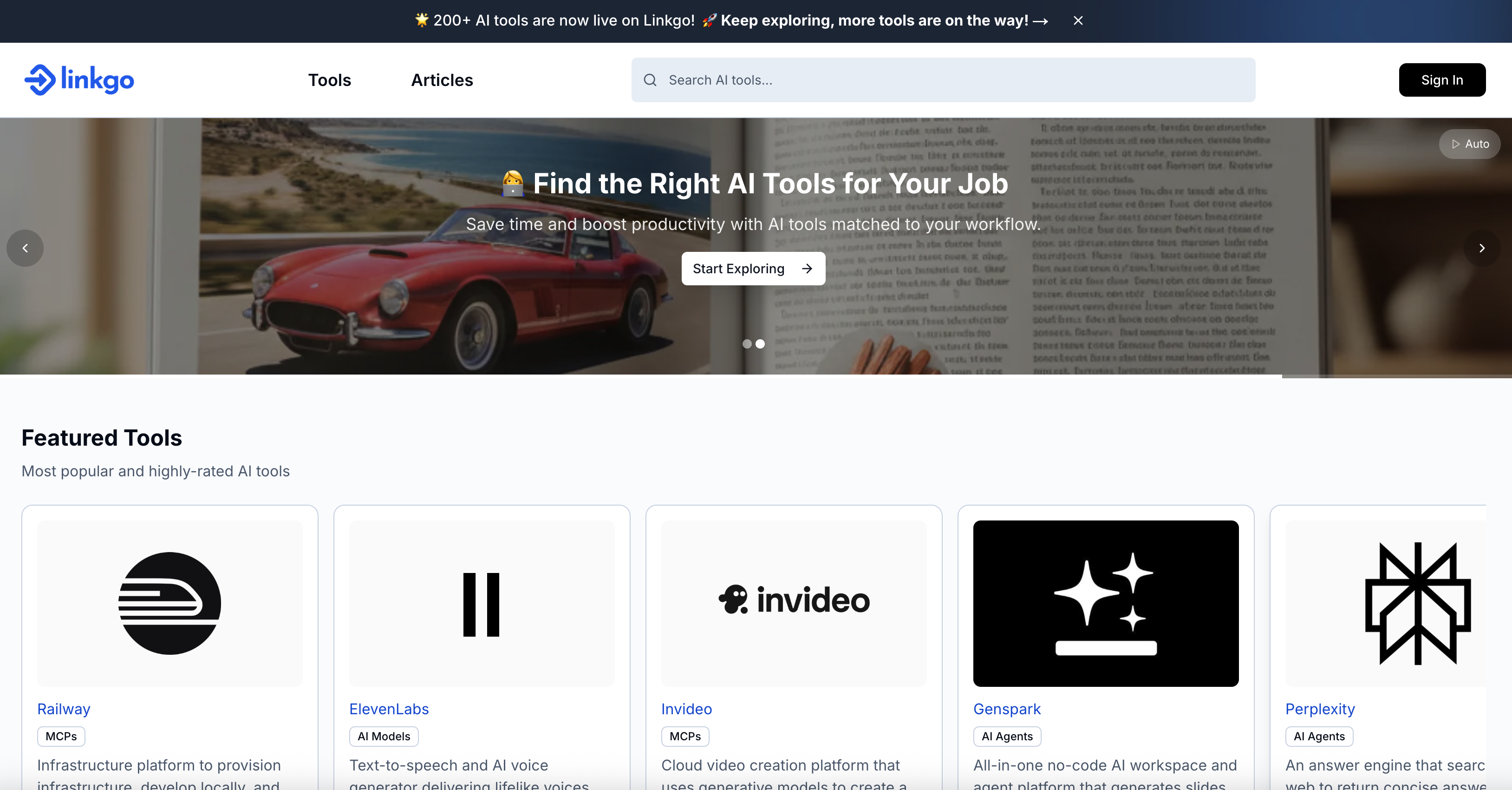 linkgo.dev - Your AI Tools Discovery Hub gallery image