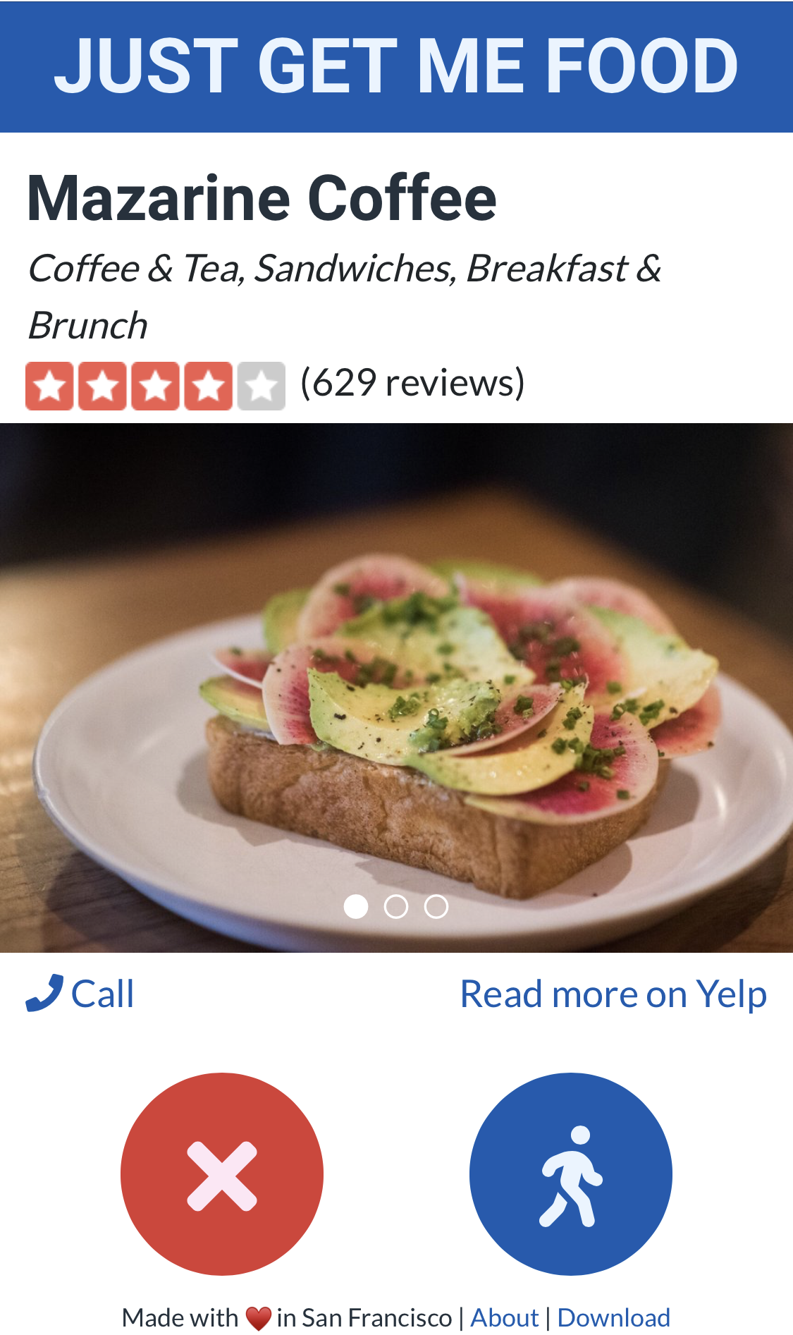Just Get Me Food Image