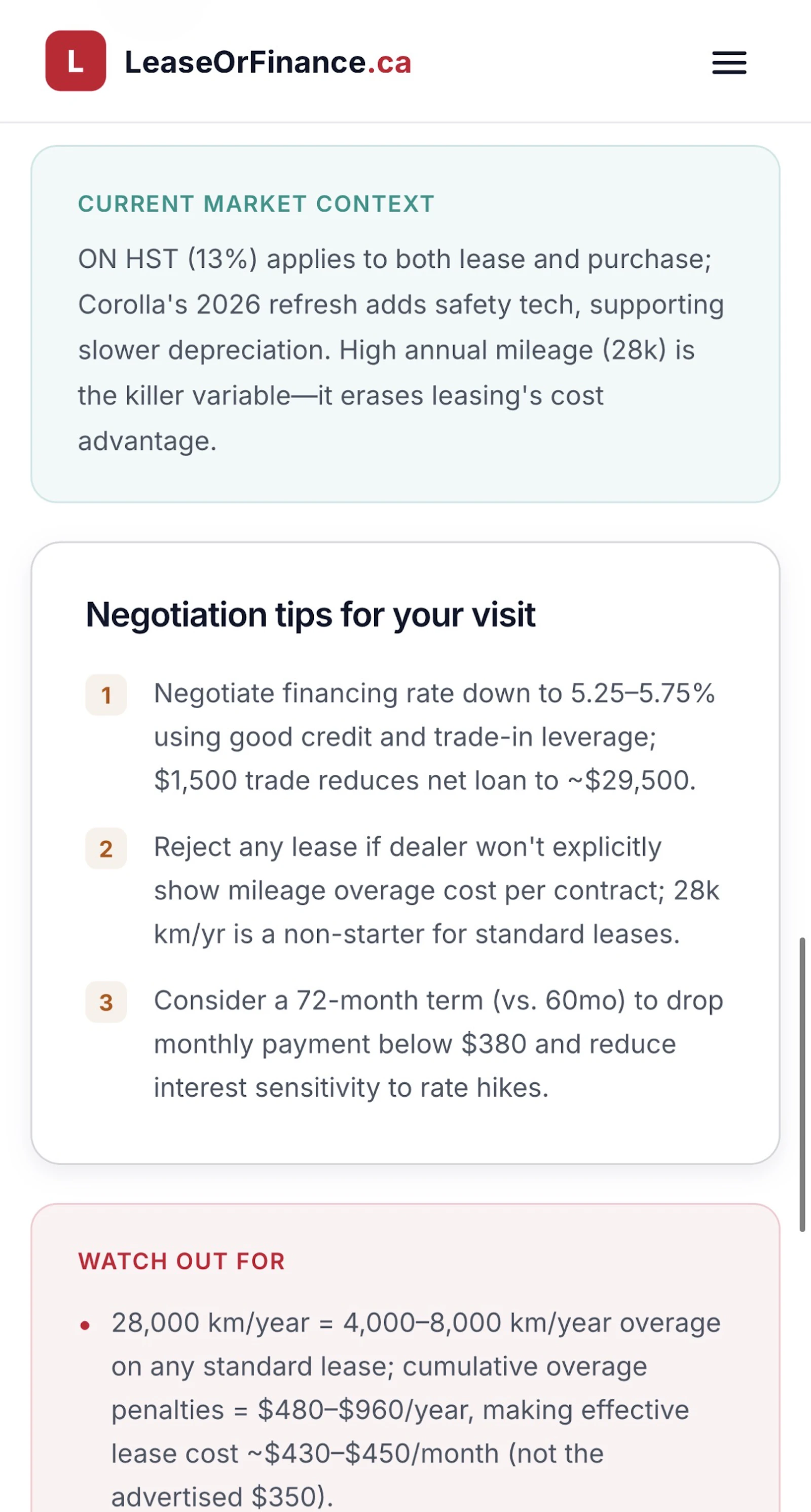LeaseOrFinance.ca screenshot 3