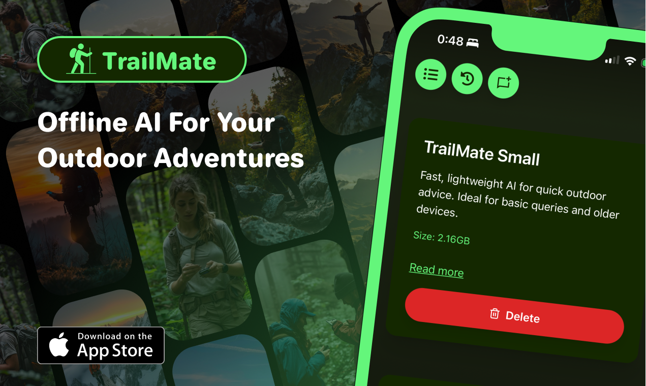 startuptile TrailMate-Offline AI for hikers campers & outdoor adventurers