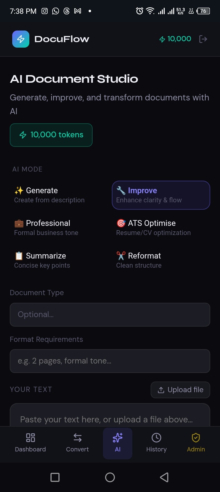 DocuFlow - Screenshot 3 showing product features and functionality