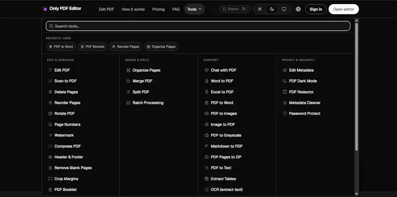 Only PDF Editor screenshot 3