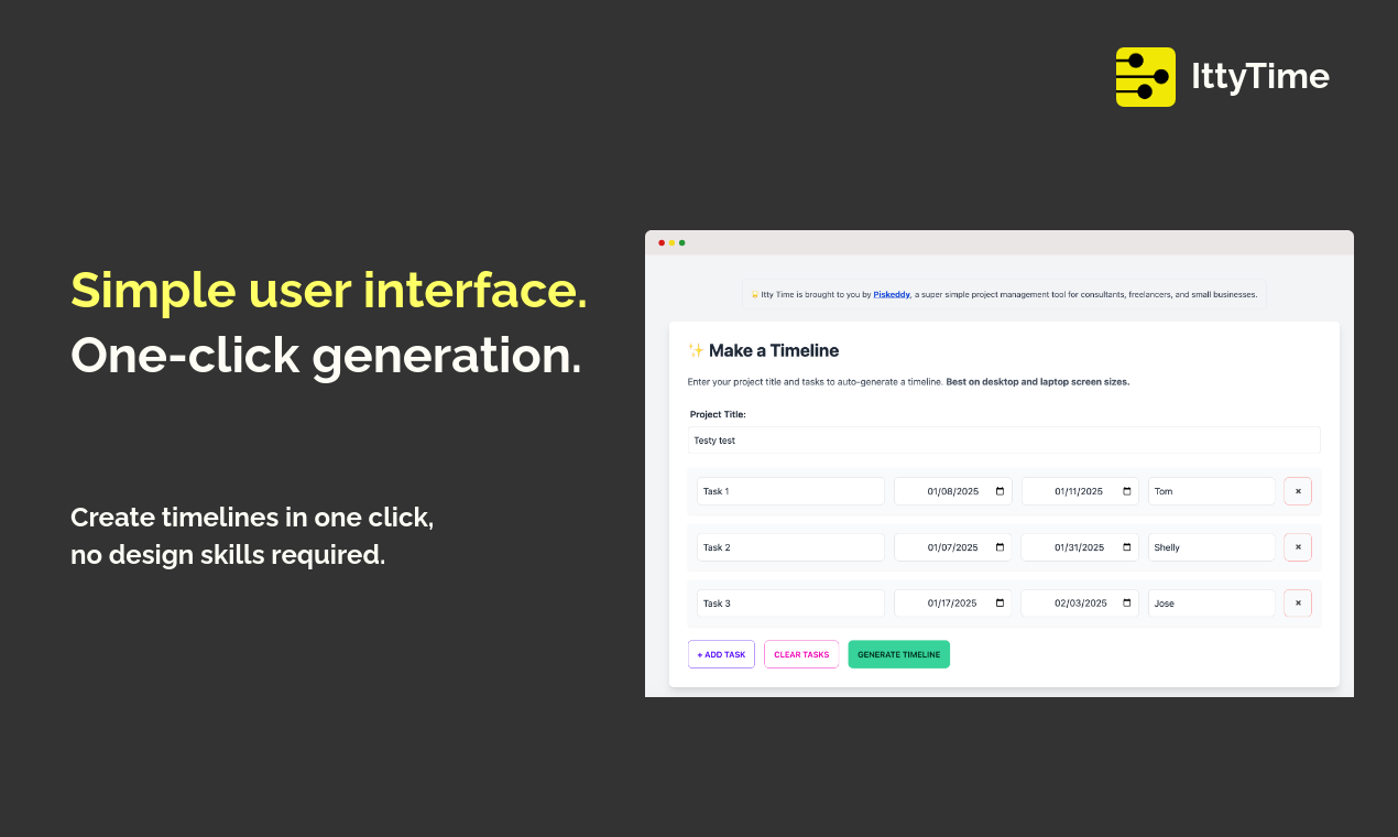 Ittytime Free Timeline Maker media 4