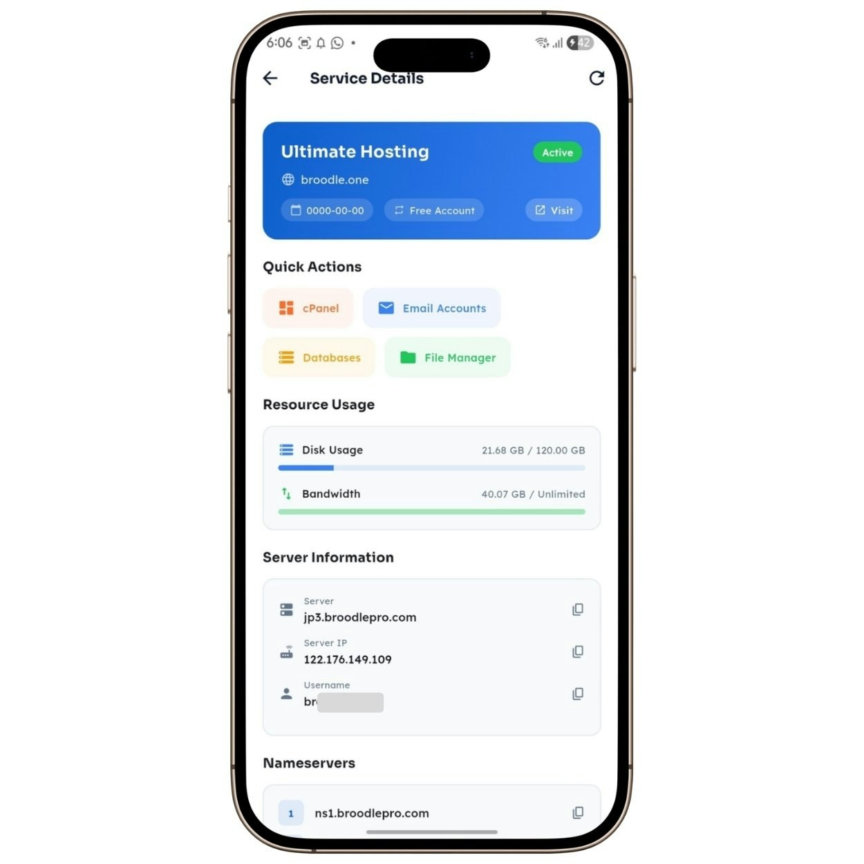 WHMCS Client Area App for Android & iOS gallery image