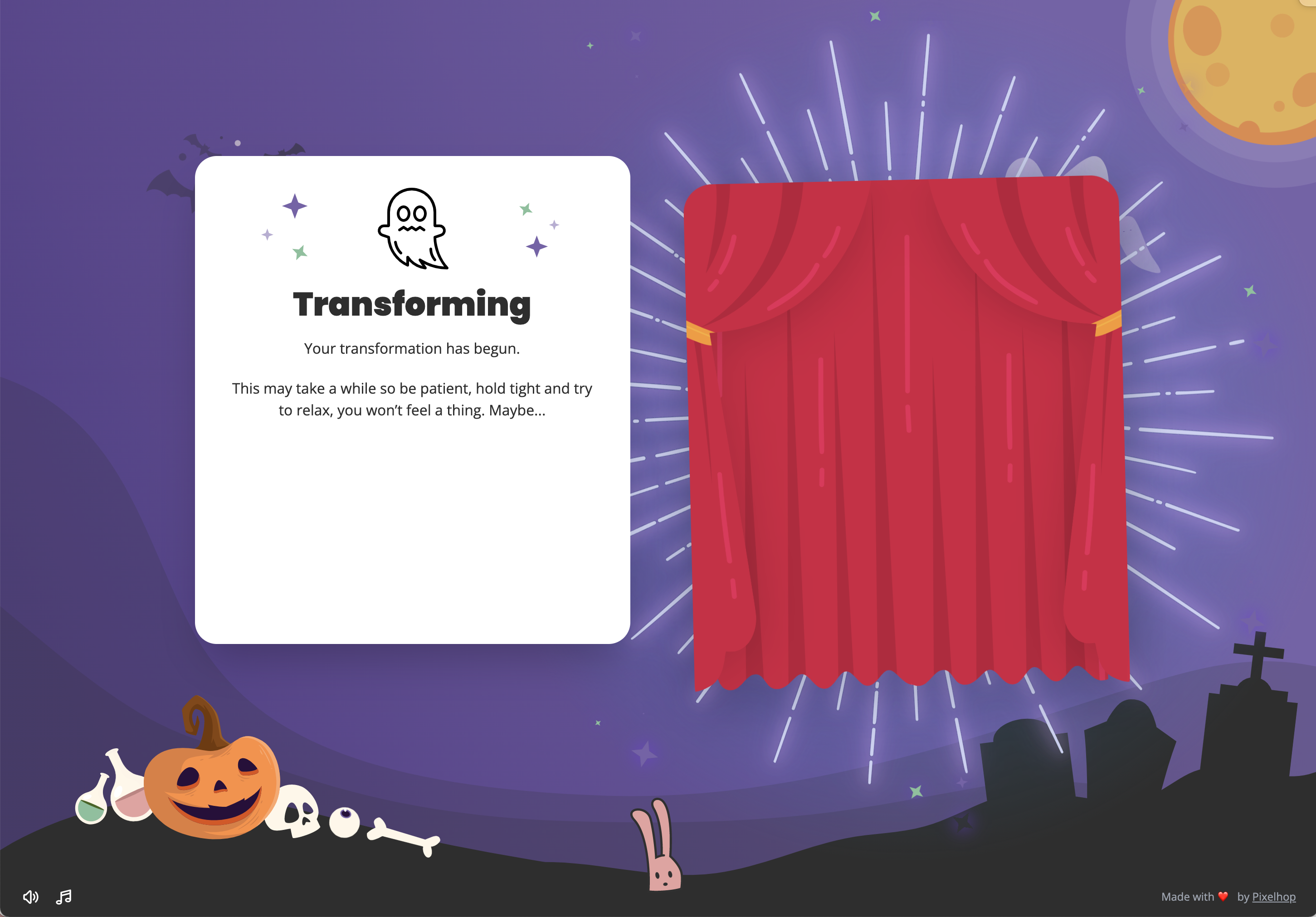 Trick or Treat Halloween web experiment gallery image