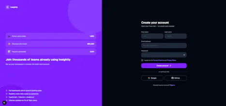 Insightly - SaaS Complete UI Template gallery image