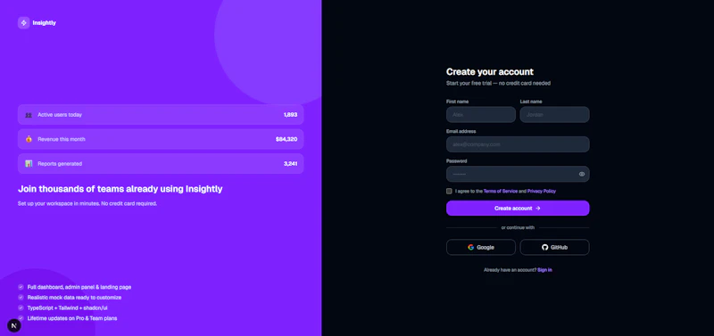 Insightly - SaaS Complete UI Template screenshot 4
