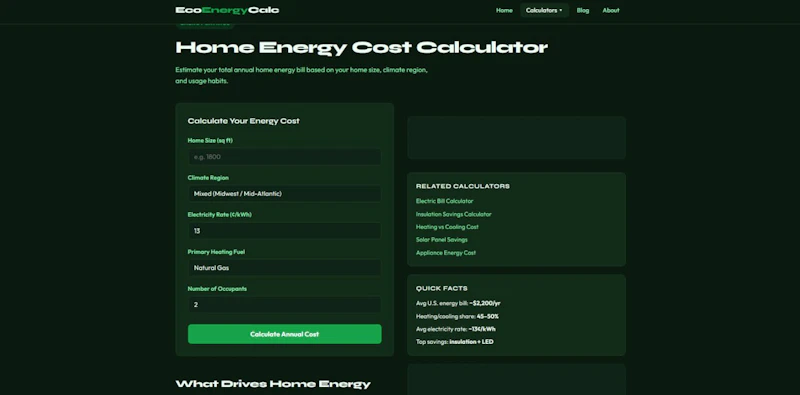 EcoEnergyCalc screenshot 3