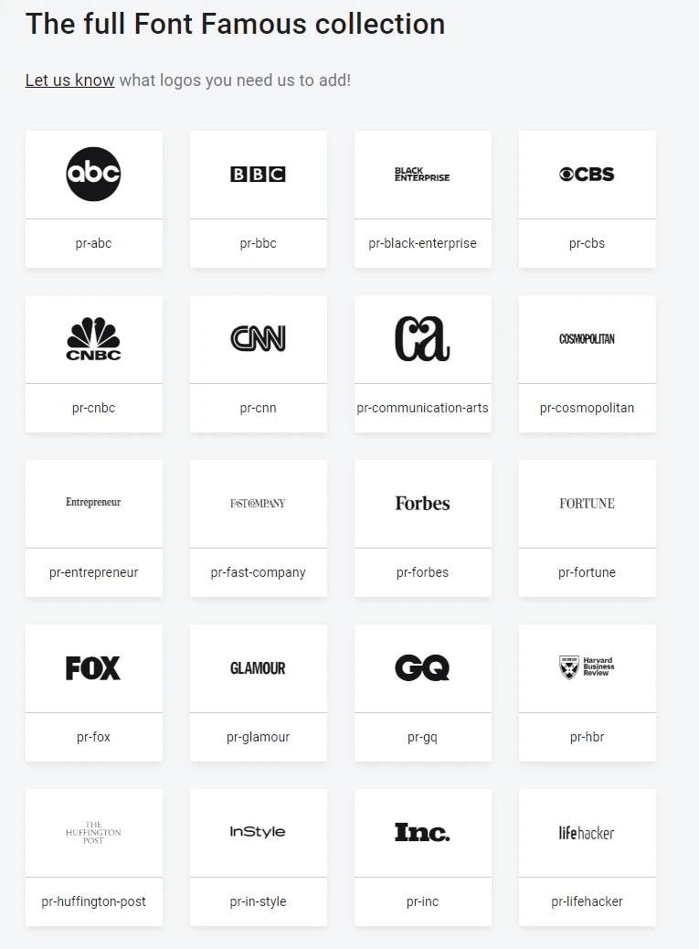 Font Famous Image