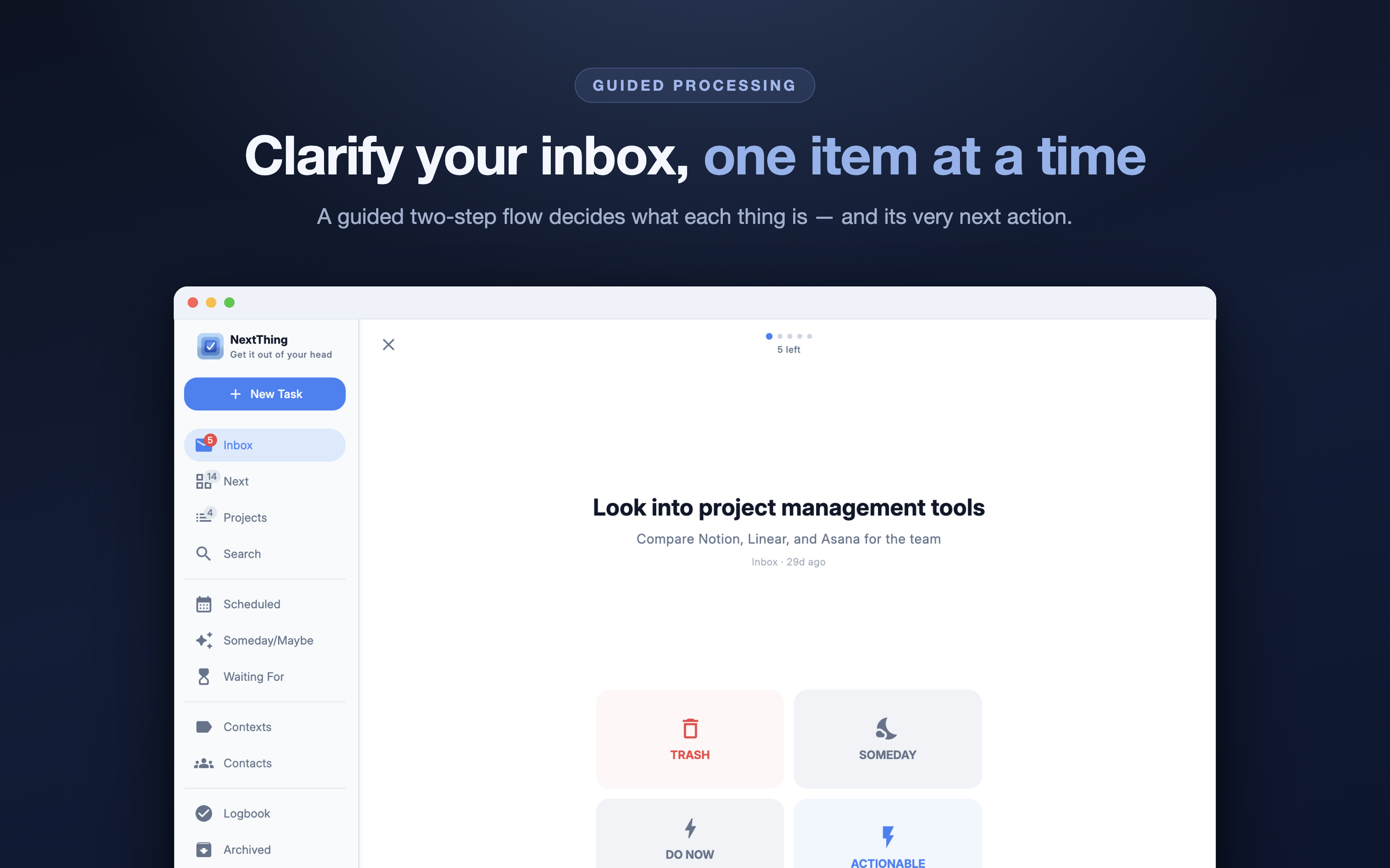 NextThing for Getting Things Done gallery image
