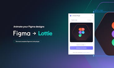 Exporte os designs do Figma para os formatos Lottie, Gif ou MP4 para um apelo visual aprimorado.