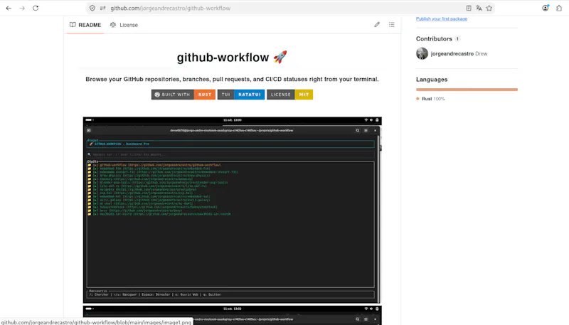Github-workflow  screenshot 4