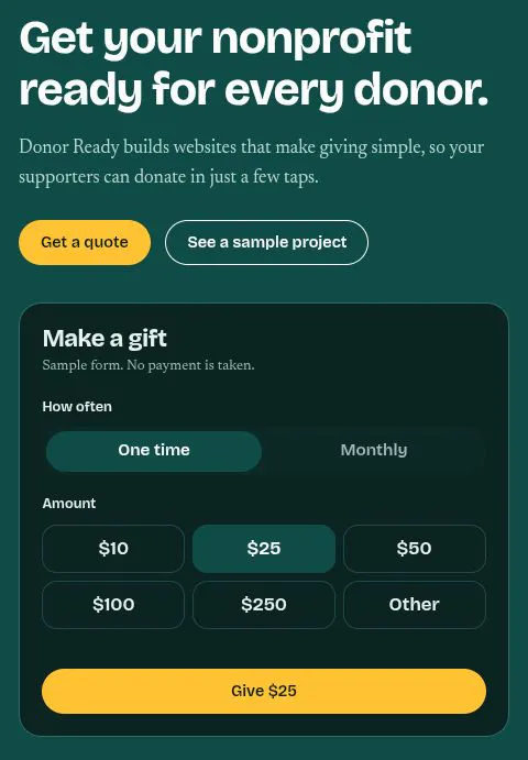 Donor Ready homepage gallery image