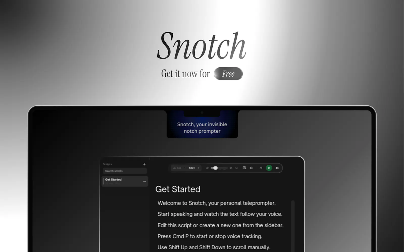 Snotch screenshot 1