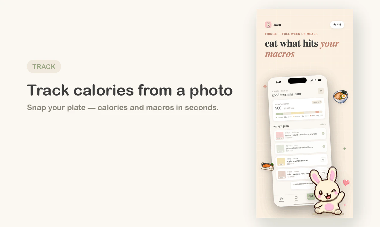 Sazu: AI Meal Prep & Tracker 截图 2