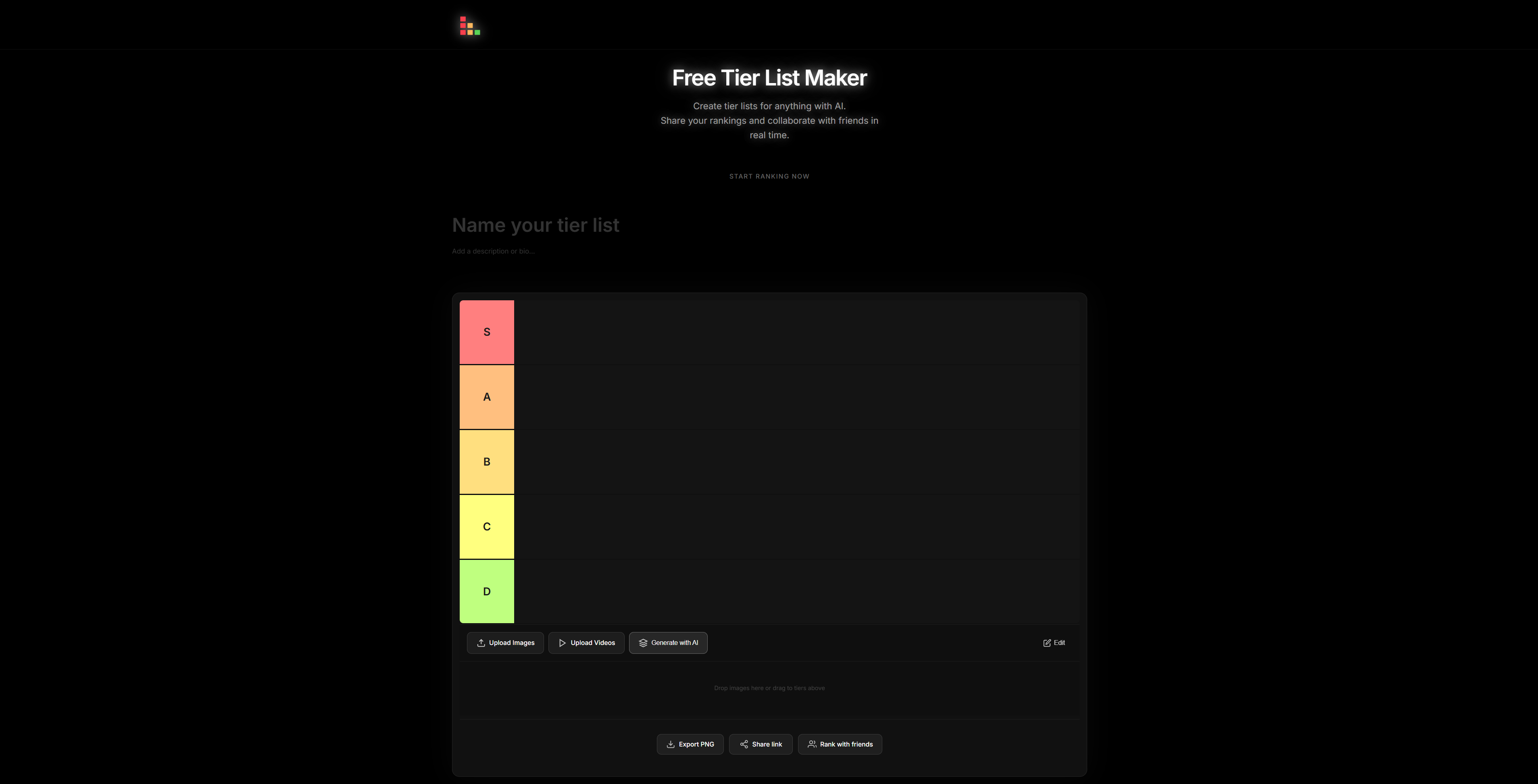 TierListMaker.ai gallery image