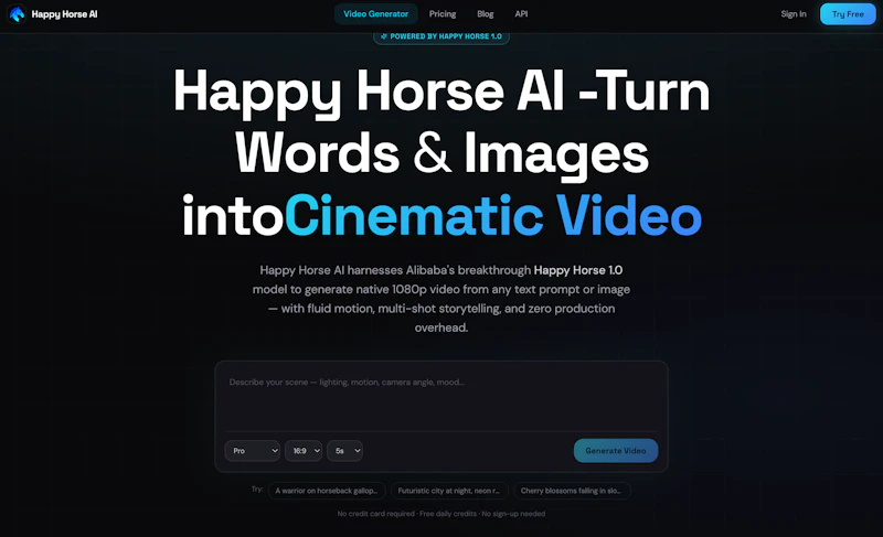 happy horse ai screenshot 2