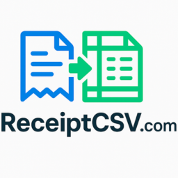 ReceiptCSV.com - Product Hunt launch logo and brand identity