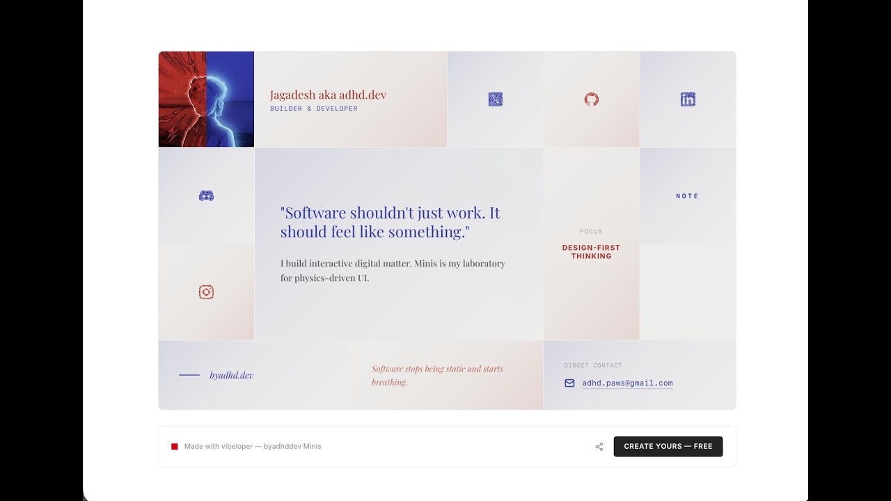 Vibeloper Card gallery image