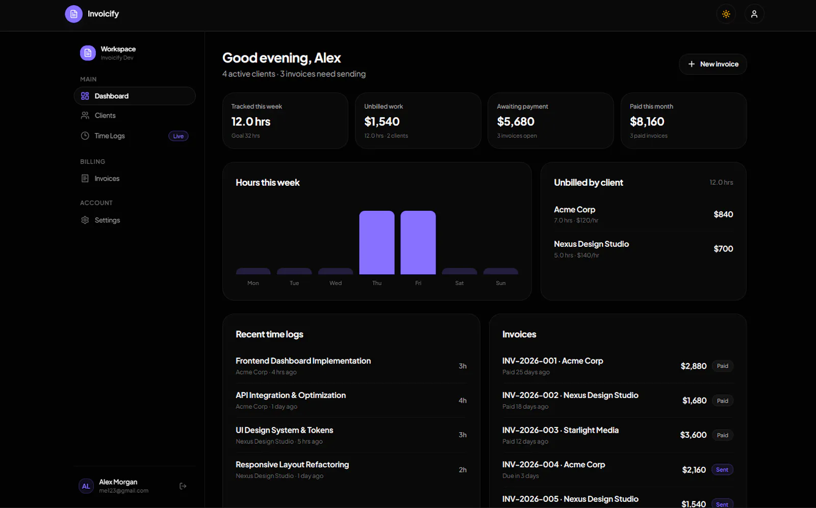Invoicify screenshot 2