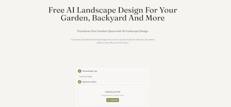 AI Landscape Design gallery image