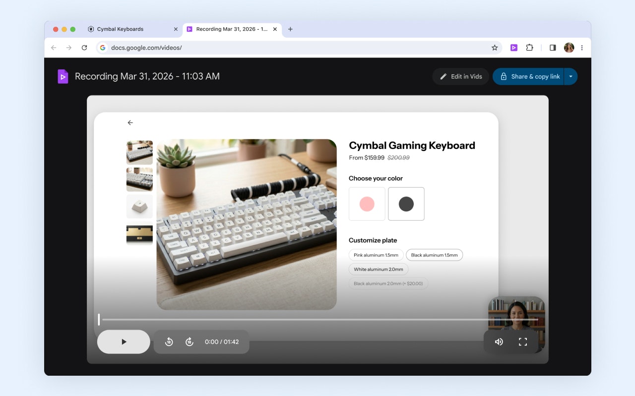 Google Vids 2.0 gallery image