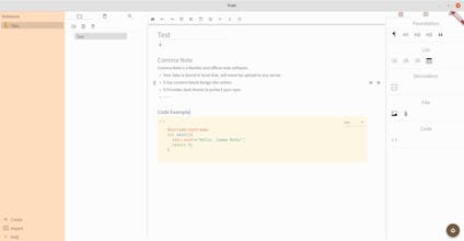 Comma Note gallery image